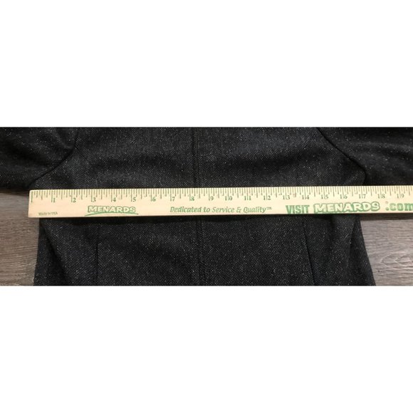 Eddie Bauer Dress Jacket Womens XS Gray Wool Blend Full Zip Blazer Pockets - Picture 4 of 5